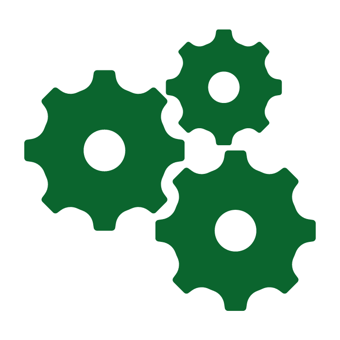 3 green gears